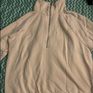 Beige half zip sweater